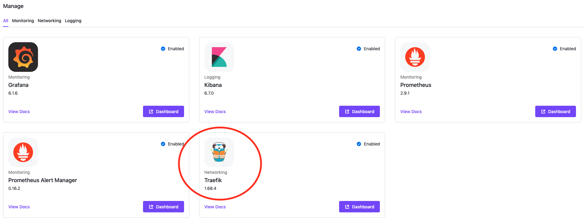 Emphasis on Traefik